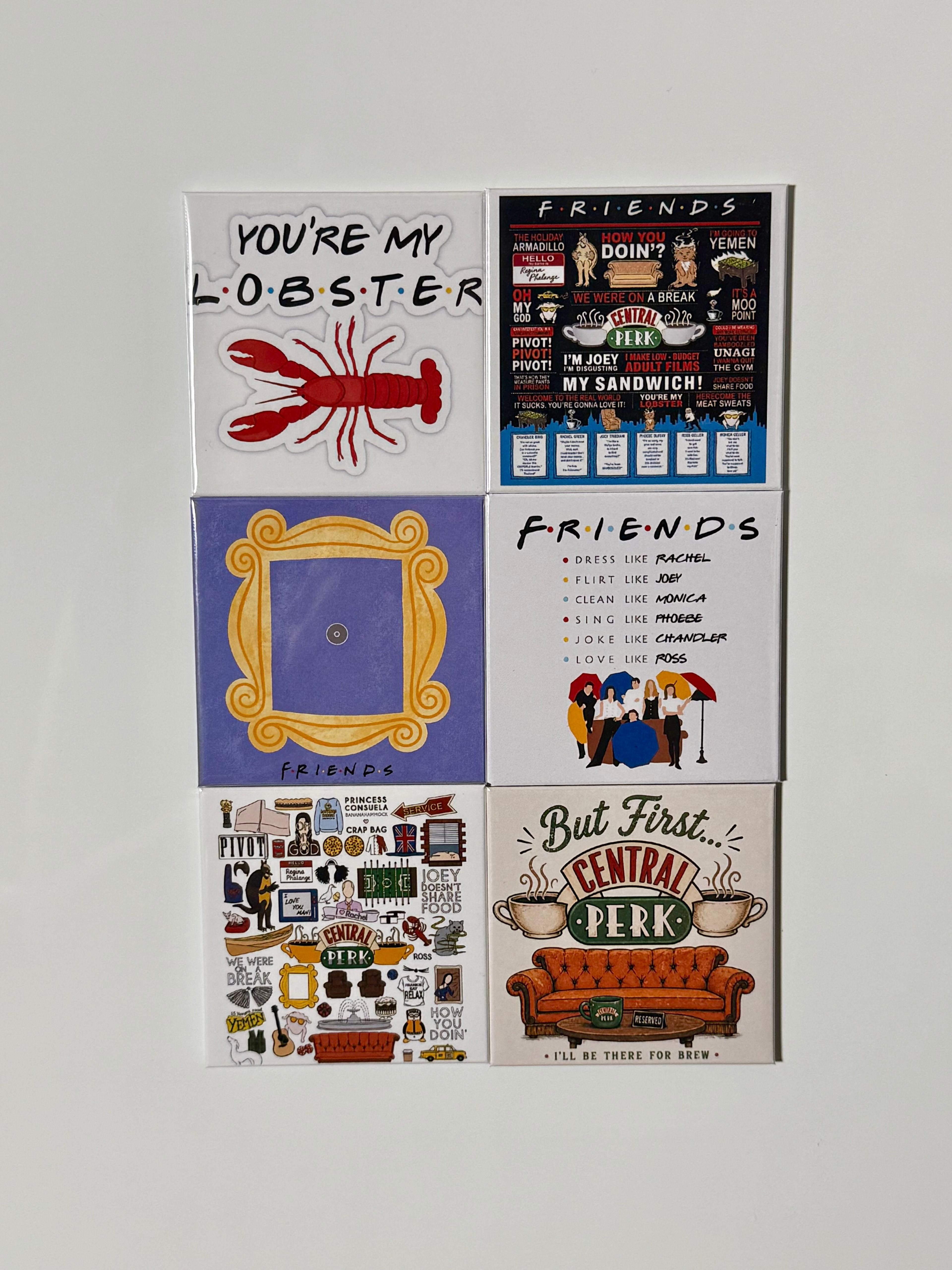 6 Friends Themed Magnets