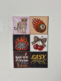 6 Edgy Themed Magnets